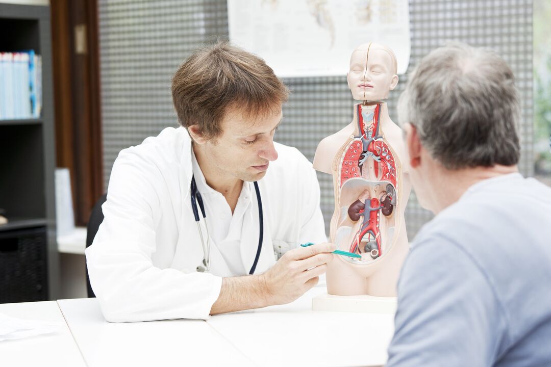 Consulte a un médico se ten prostatite